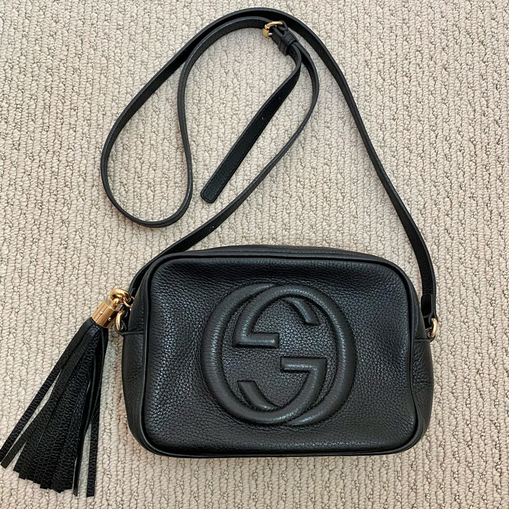 Gucci - Black Soho Small Leather Disco Bag